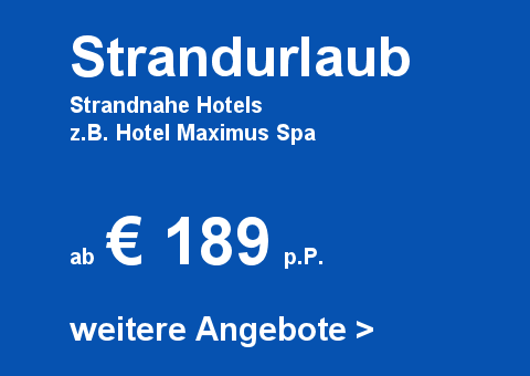 Hotels am Strand bei balticandmore.de